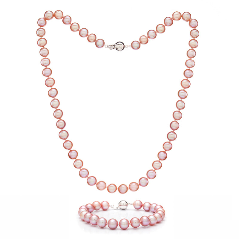 8-9 mm Triple Strand Lavender Pearl Necklace AAA [NC324875D] - $799.99 -  Pearls Lover – Premium Pearl at 80% Off Retail Prices
