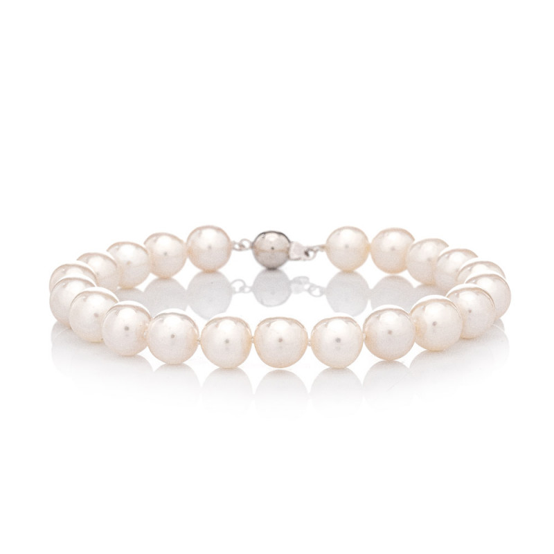 Greenberg's 14k yellow gold classic akoya pearl bracelet 065-70767 -  Greenberg's Jewelers